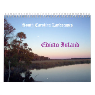 Calendrier Mural IM000977, paysages d'île d'Edisto, la Caroline du