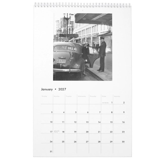 Calendrier Mural Images de l'Amérique : Frederick et le Nelson (Jan 2027)