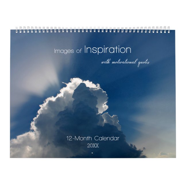 Calendrier Mural Images d'inspiration avec citations motivantes (Protection)