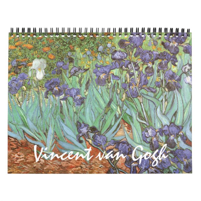 Calendrier Mural Impressionnisme postérieur vintage par Vincent van (Protection)