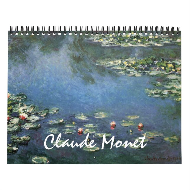 Calendrier Mural Impressionnisme vintage Art by Claude Monet (Protection)