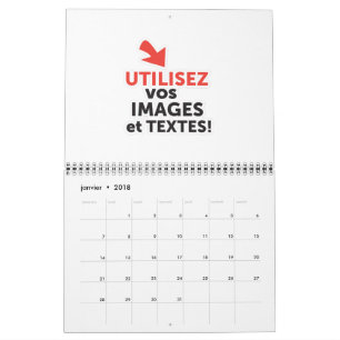 Calendrier Mural Imprimez vos conceptions en ligne en français