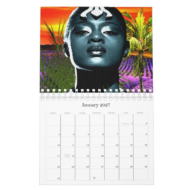 Calendrier Mural "Infuse ton espace avec la fierté africaine" (Jan 2027)