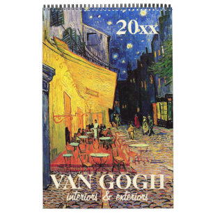 Calendrier Mural Intérieurs, Extérieurs d'édifices de Vincent van G