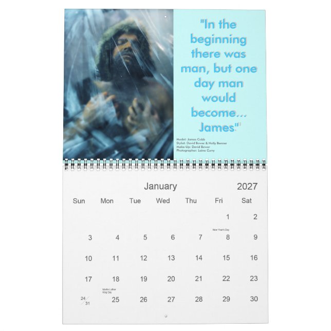 Calendrier Mural James (Jan 2027)