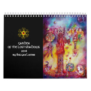CALENDRIER MURAL JARDIN DES OMBRES PERDUES FAERY & BUTTERFLIES 2014
