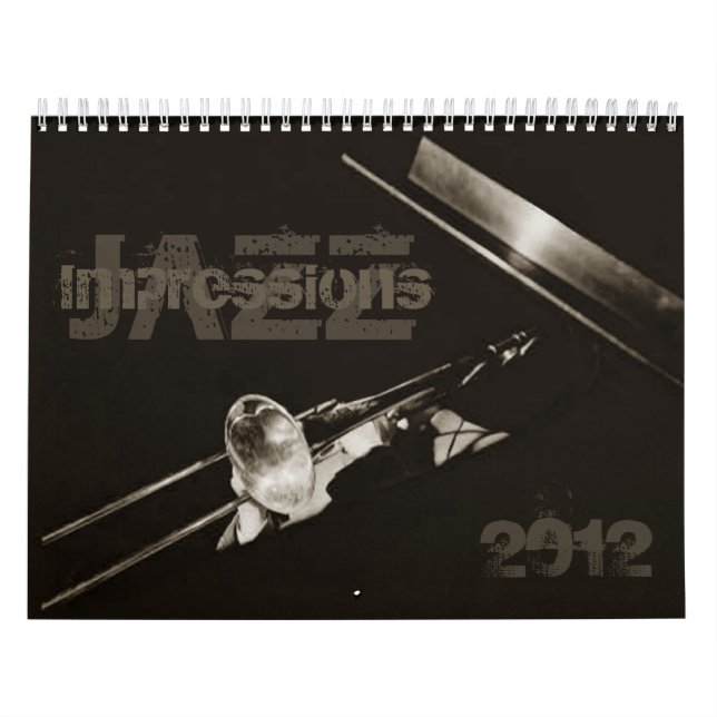 Calendrier Mural Jazz-band de musique de musiciens d'impressions de (Protection)