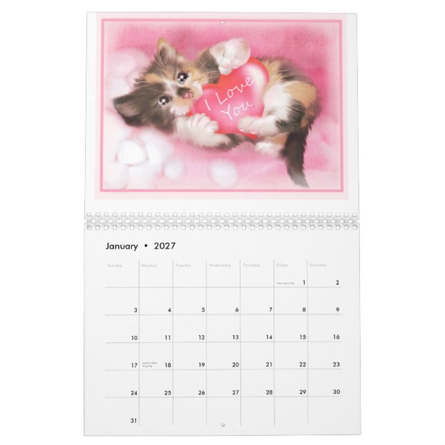 Calendrier Mural Jouer dans les marguerites, 2011 Cuties (Jan 2027)