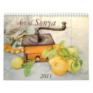 Calendrier Mural Jpec de BROYEUR de CAFÉ, art de, Sonya, 2011