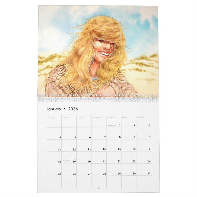 Calendrier Mural Jpec de BROYEUR de CAFÉ, art de, Sonya, 2011 (Jan 2026)