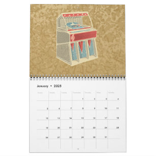 Calendrier Mural Juke-box