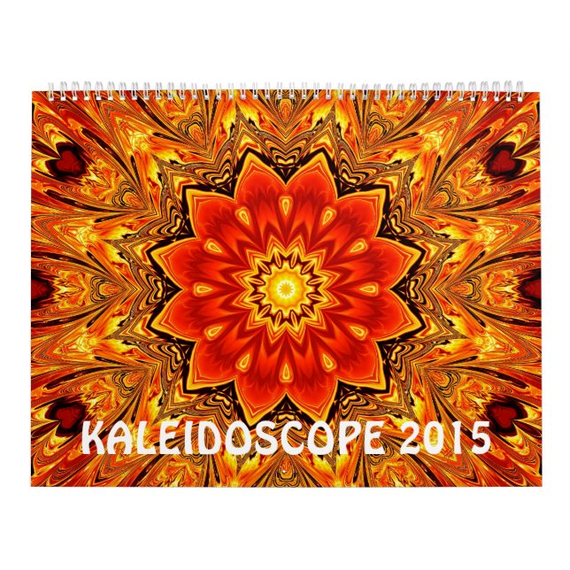 Calendrier Mural Kaleidoscope 12 mois mur (Protection)