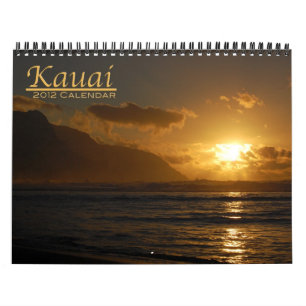 Calendrier Mural Kauai 2012