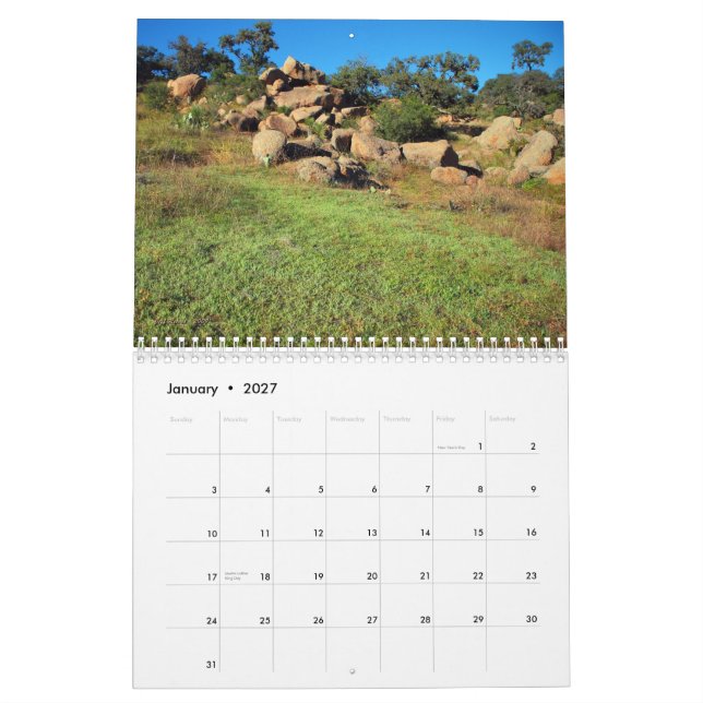 Calendrier Mural La beauté 2010 de la nature (Jan 2027)