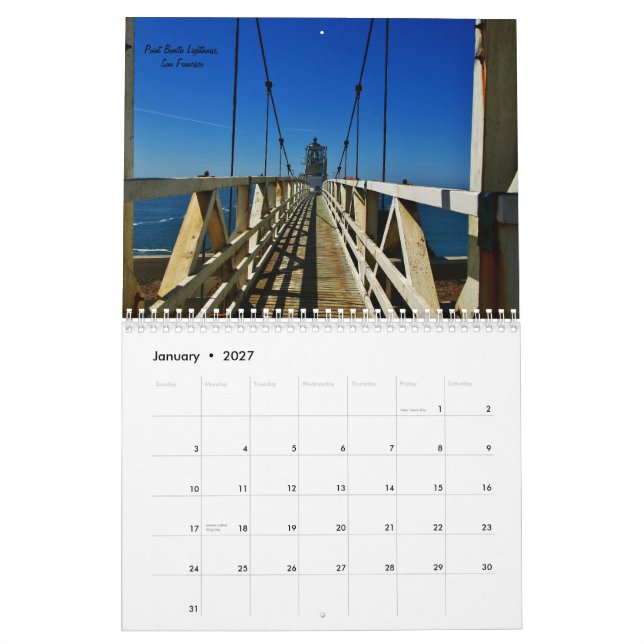 Calendrier Mural La Californie en couleurs (Jan 2027)