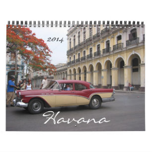 Calendrier Mural la Havane 2014