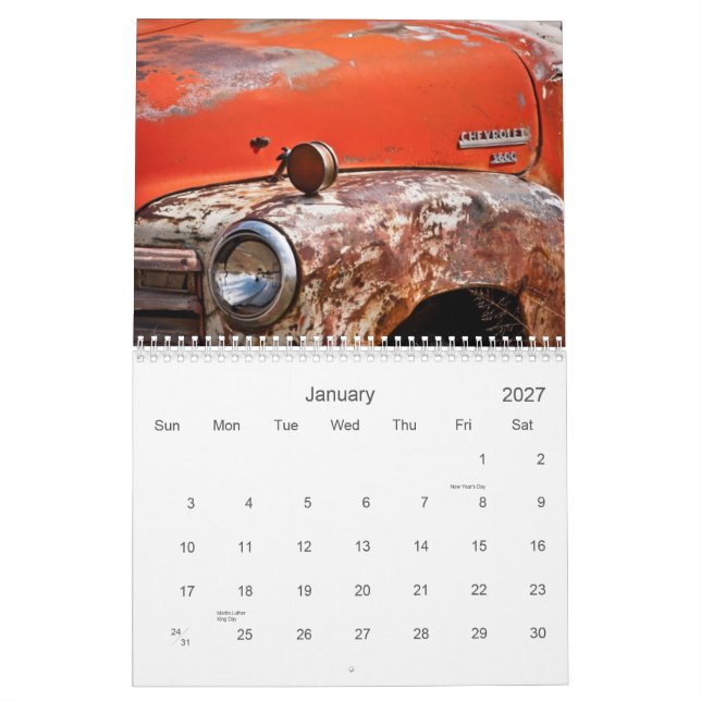 Calendrier Mural La rouille Buckets 2013 (Jan 2027)