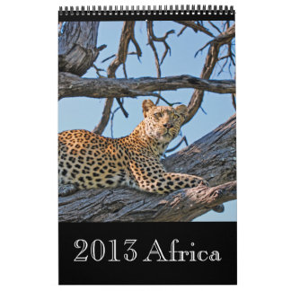 Calendrier Mural L'Afrique sauvage animale 2013 (TOUTE ANNÉE)