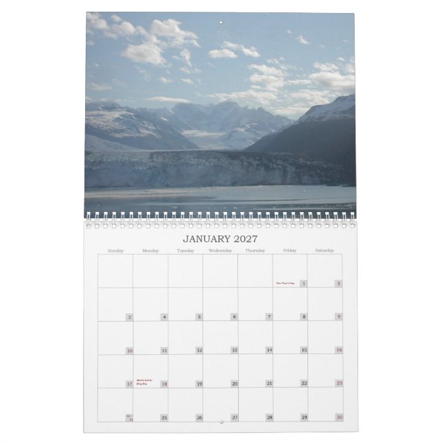 CALENDRIER MURAL L'ALASKA (Jan 2027)