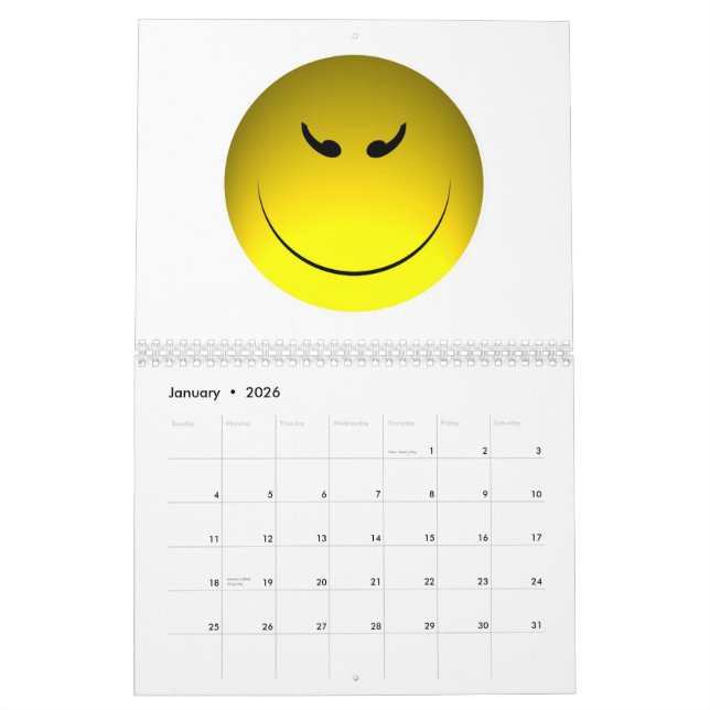 Calendrier Mural L'année dans les visages (Jan 2026)