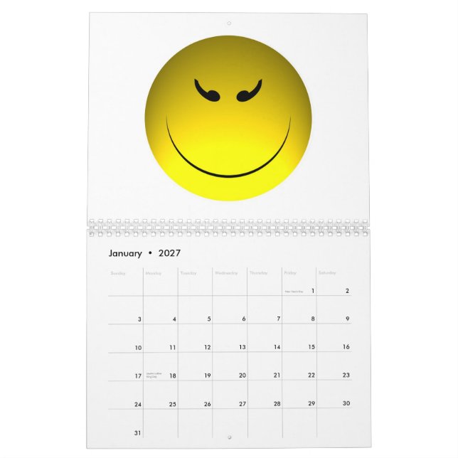 Calendrier Mural L'année dans les visages (Jan 2027)