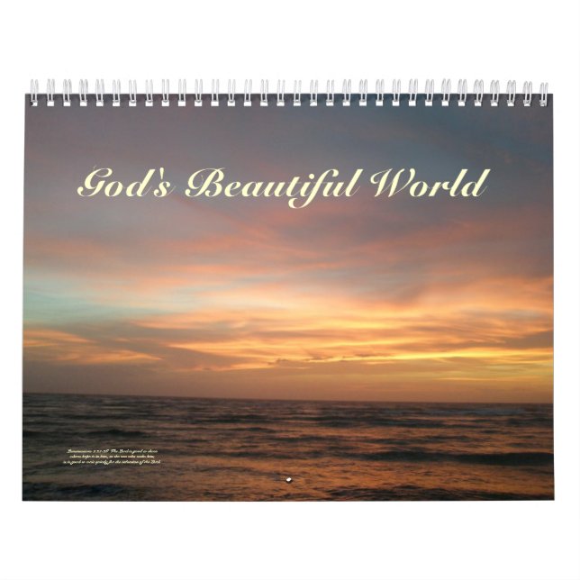 Calendrier Mural Le beau monde de Dieu #1 (Protection)