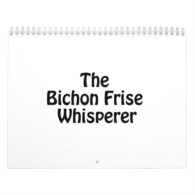 Calendrier Mural le bichon frise chuchoter.ai (Protection)