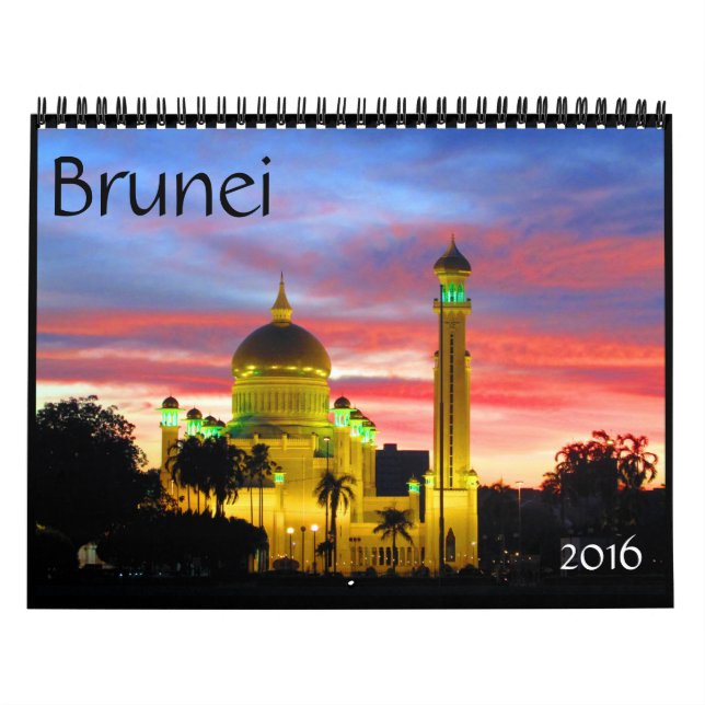 Calendrier Mural le Brunei 2016 (Protection)