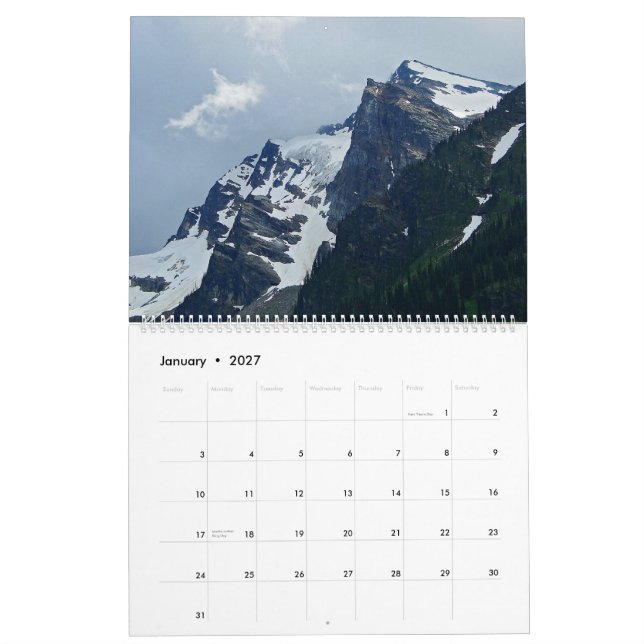 Calendrier Mural Le Canadien majestueux les Rocheuses (Jan 2027)