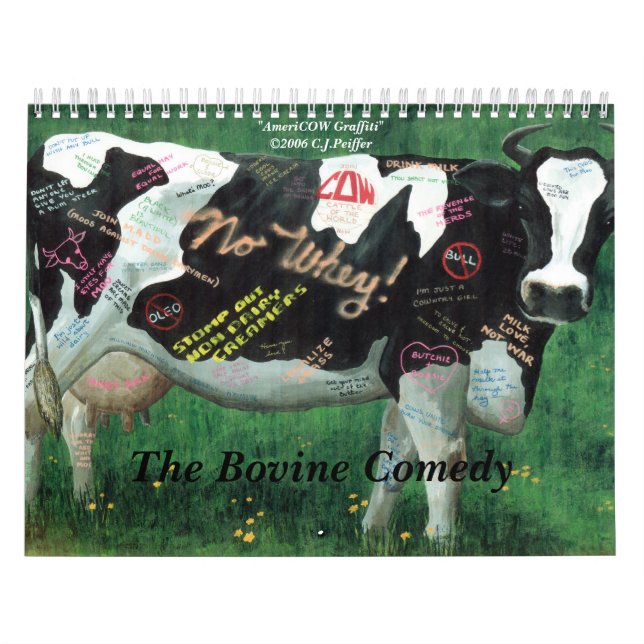 Calendrier Mural 'Le Comedy bovin (Protection)