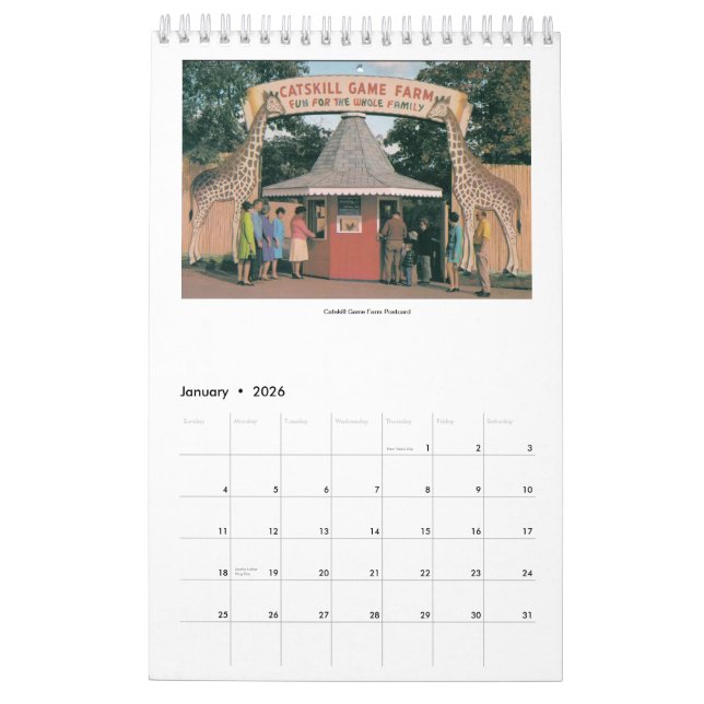 Calendrier Mural Le Long Island et le NYC ne place plus de (Jan 2026)