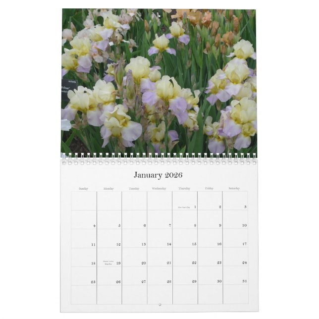 Calendrier Mural Le nouveau jour fait du jardinage beauté de jardin (Jan 2026)