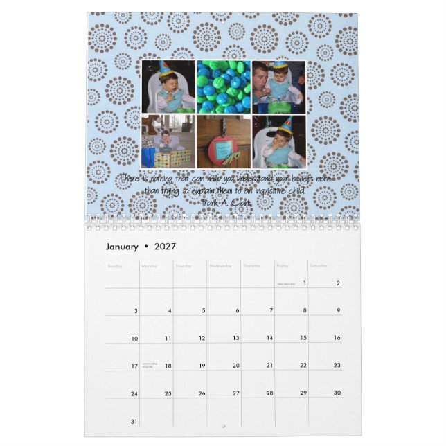 Calendrier Mural Le Pricketts 2008 (Jan 2027)