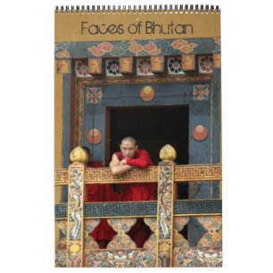 Calendrier Mural le royaume du Bhoutan est confronté