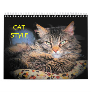 Calendrier Mural Le style chat de DJ