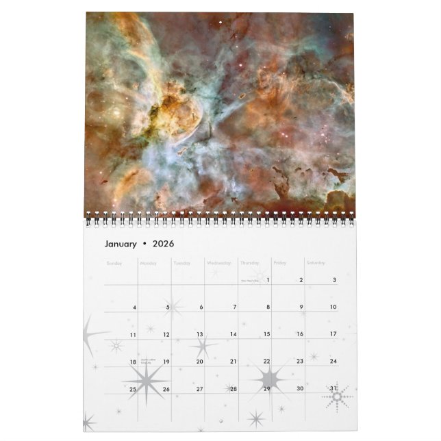 Calendrier Mural Le télescope spatial Hubble (Jan 2026)