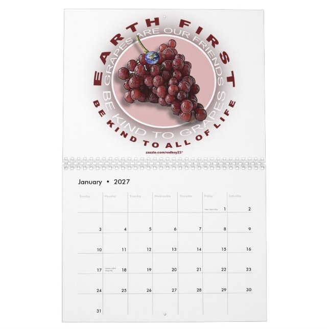 Calendrier Mural le vert est notre ami (Jan 2027)