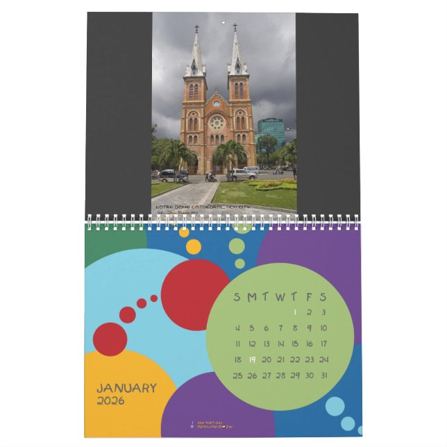 CALENDRIER MURAL LE VIETNAM DANS LES IMAGES 2010 (Jan 2026)