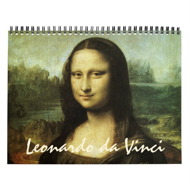 Calendrier Mural Léonard de Vinci Peintures et croquis (Protection)