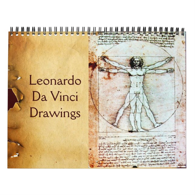 Calendrier Mural LEONARDO DA VINCI Dessins 2017 (Protection)