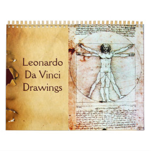 Calendrier Mural LEONARDO DA VINCI Dessins 2017