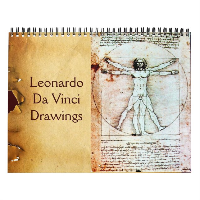 Calendrier Mural LEONARDO DA VINCI Dessins 2017 (Protection)