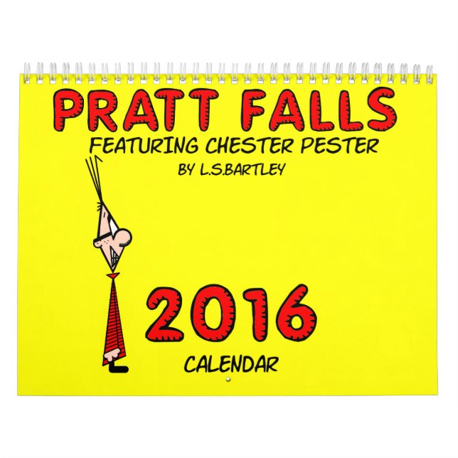 Calendrier Mural Les automnes de Pratt comportant Chester agacent (Protection)