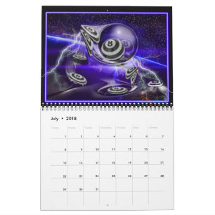 Calendrier Mural Les billards classent 2018