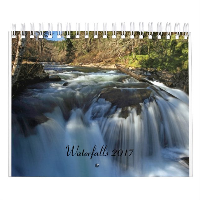 Calendrier Mural Les cascades classent 2017 - 2 pages petites (Protection)
