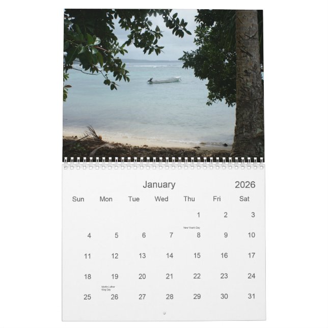 Calendrier Mural Les Fidji 2010 (Jan 2026)