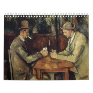 Calendrier Mural Les joueurs de cartes par Paul Cézanne 1895