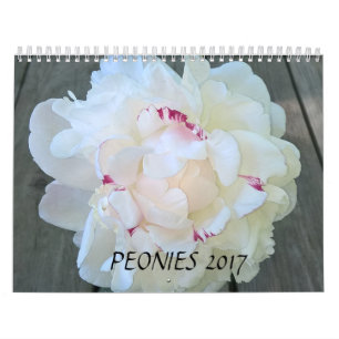 Calendrier Mural Les pivoines classent 2017