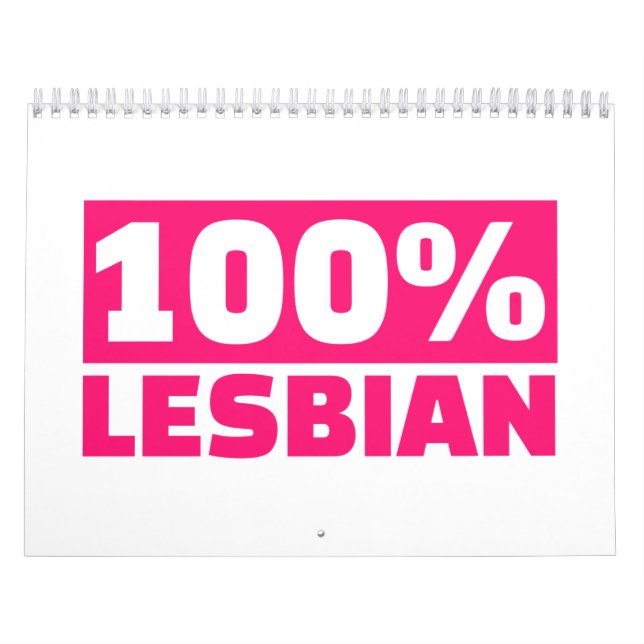 Calendrier Mural Lesbienne de 100% (Protection)