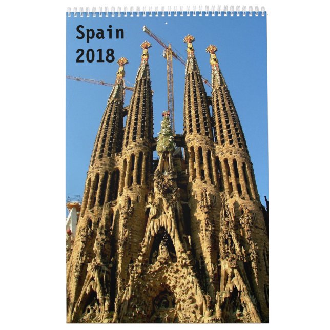 Calendrier Mural L'Espagne 2018 (Protection)